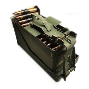 Ammo tray for M23, Mk64, and Mk93 Mounts