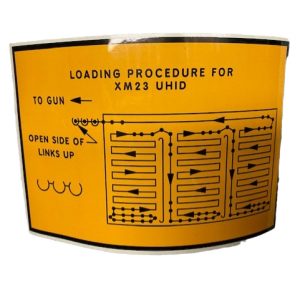 XM-21 / 23 Ammo Can Loading Procedure Labels